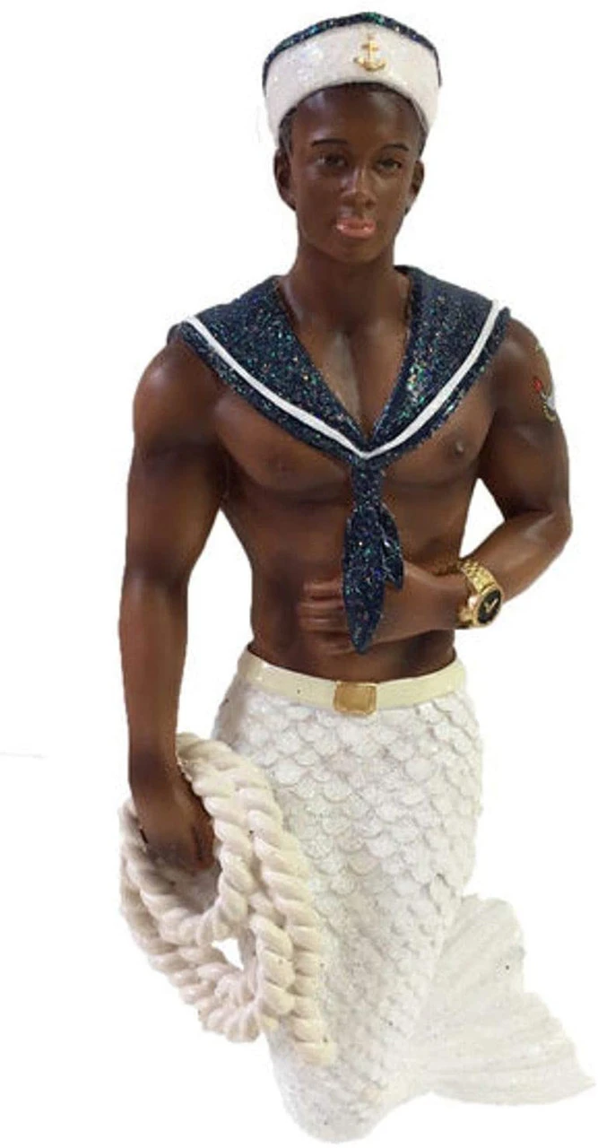 December Diamonds - Navy Soul Merman Ornament 3 December Diamonds - Navy Soul Merman Ornament