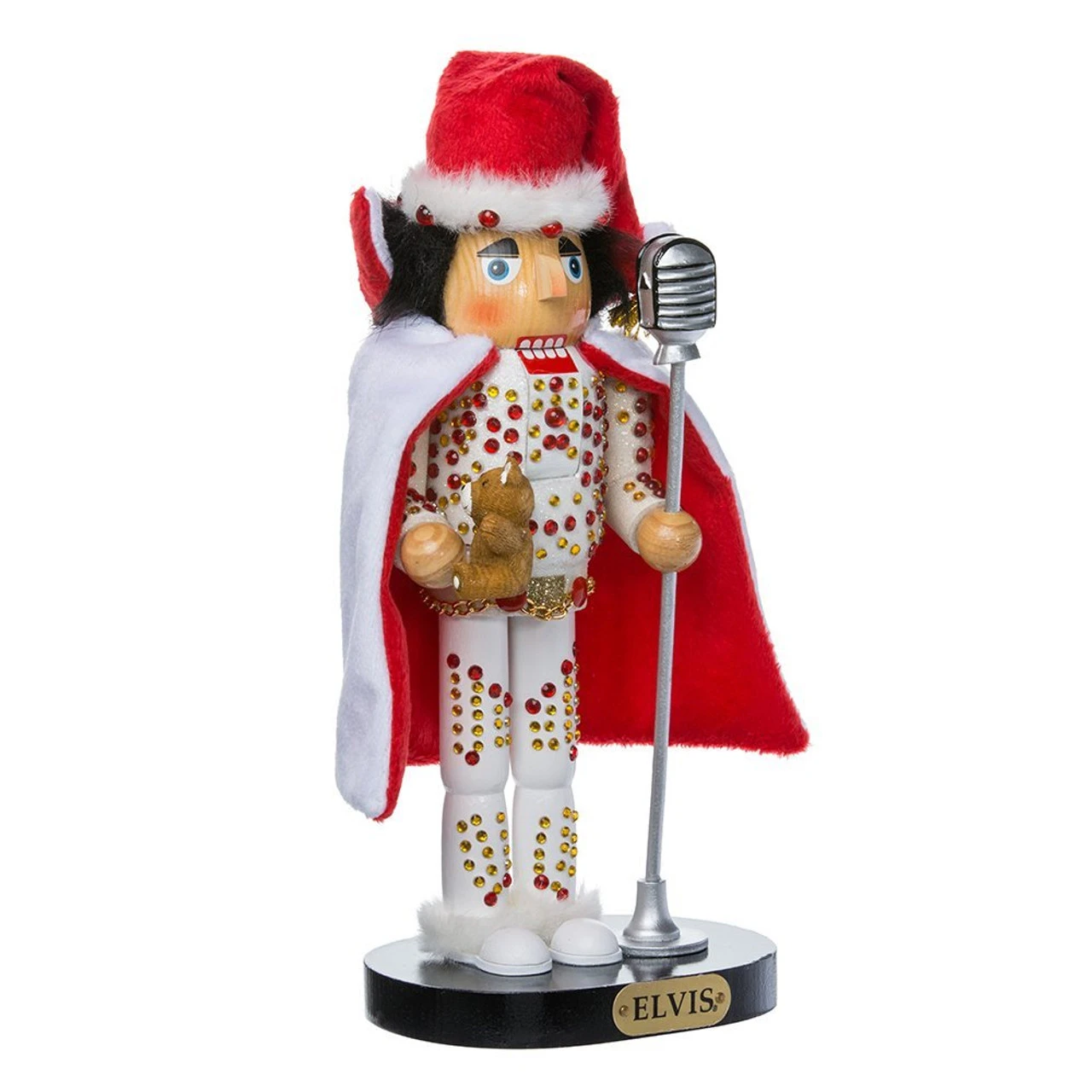 Kurt Adler Elvis In White Suit Nutcracker 3 Kurt Adler Elvis In White Suit Nutcracker