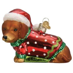 Old World Christmas - Dashing Dachshund Ornament