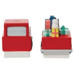 Snoopy Red Truck Salt And Pepper Set -Finest Christmas Decoration 641520 Snoopy Red Truck Salt And Pepper Set. back 98856.1659102169