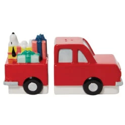 Snoopy Red Truck Salt And Pepper Set