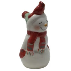 Merry Mistletoe Snowman Couple Salt & Pepper Set -Finest Christmas Decoration 642881A Merry Mistletoe Snowman Couple Salt Pepper Set woman 60201.1647283520