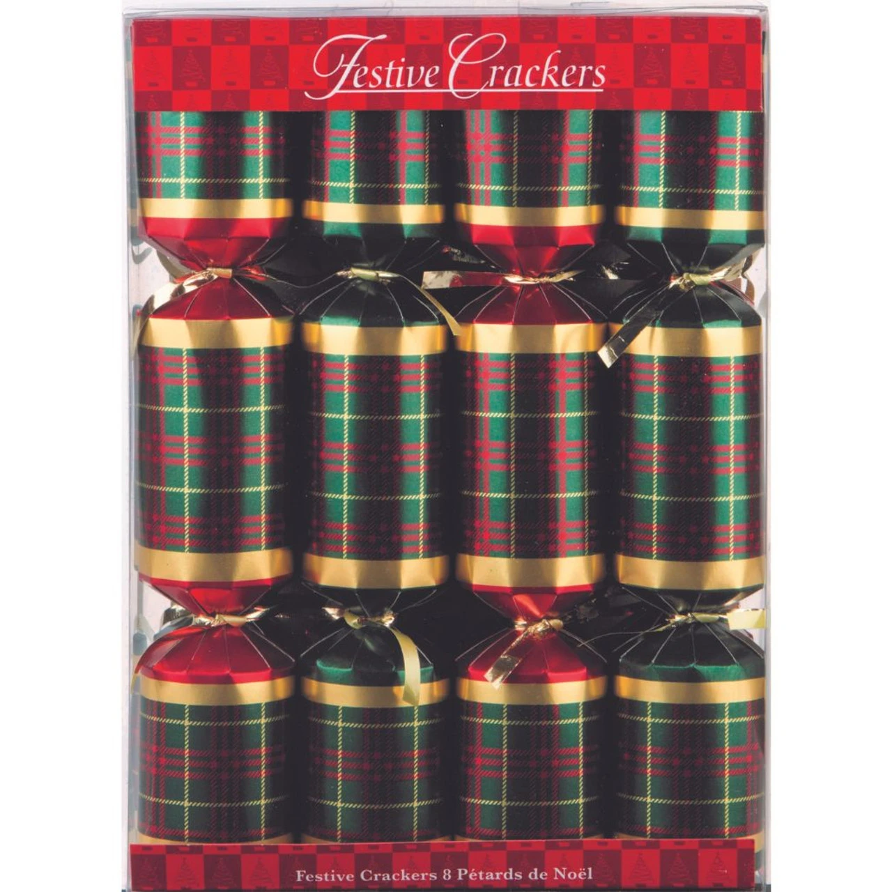 Festive Plaid Christmas Crackers 3 Festive Plaid Christmas Crackers