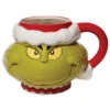 Santa Grinch Sculpted Mug 1 Santa Grinch Sculpted Mug -Finest Christmas Decoration 649059 Sculpted Grinch Mug 06098.1659102129