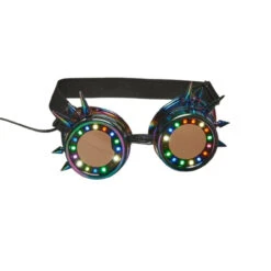 One Hundred 80 Degrees - 6.25" Spiked Goggles With Tracing LED Lights