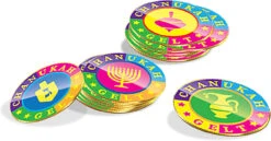 9" Menorah, Candles, Dreidel, Play Coins Hannukah Set Chrome -Finest Christmas Decoration 714kBLRNc1L. AC SL1500 55251.1666346107