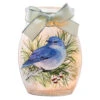 Light-up Winter Bluebird Turned Head Small Glass Jar