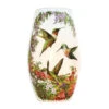 Stony Creek - 7" Hydrangea And Hummingbirds Vase Shaped Decorative Light