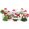 Personalized Snow Family Of 6 Ornament -Finest Christmas Decoration 750106 Personalized Snow Family of 6 Ornament 05973.1661432918