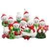 Personalized Snow Family Of 10 Ornament -Finest Christmas Decoration 751010 Personalized Snow Family of 10 Ornament 07127.1661432929