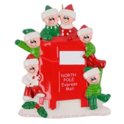 Personalized Letters To Santa Family Of 6 Ornament