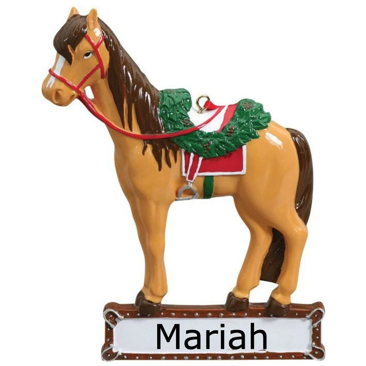 Personalized Saddled Horse Ornament 4 Personalized Saddled Horse Ornament - Image 2