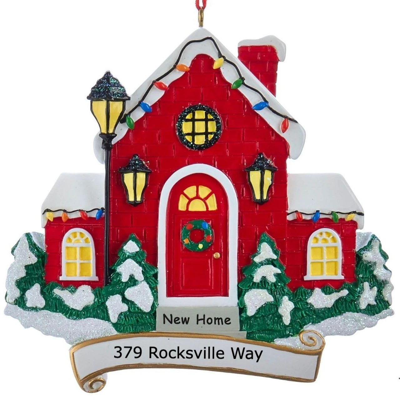 Kurt Adler Personalized New Home Ornament 4 Kurt Adler Personalized New Home Ornament - Image 2