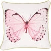 Pink Beaded Butterfly Pillow 12" X 12" -Finest Christmas Decoration 81rqR96sapL. AC SL1500 67923.1611068297