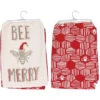 Primitives By Kathy Christmas Kitchen Dish Towel Set, Bee Merry -Finest Christmas Decoration 845 Untitled design 05980.1663553068