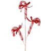 26" Frost Peppermint Candycane With Bow Spray -Finest Christmas Decoration 88 Untitled design 56403.1648810562