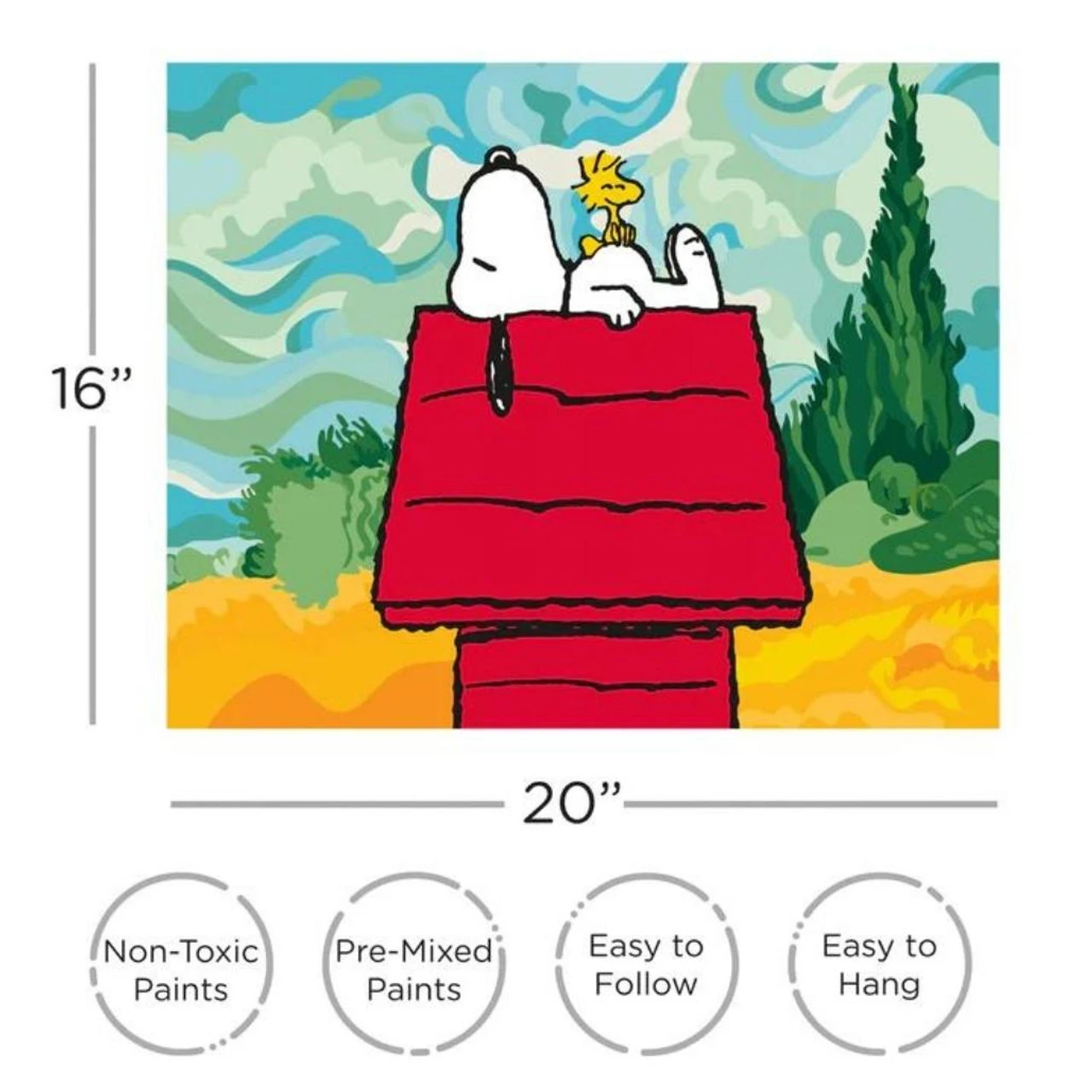 Peanuts Snoopy Chill Art By Numbers 4 Peanuts Snoopy Chill Art By Numbers - Image 2