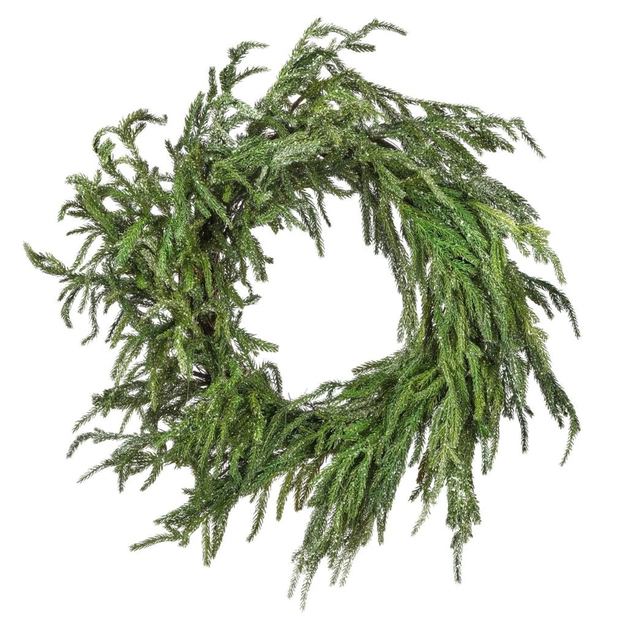 24" Iced Garden Norfolk Wreath 3 24" Iced Garden Norfolk Wreath