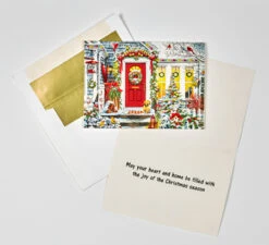 Winter Welcome Christmas Cards - Box Of 15 Cards & 16 Foil Line Envelopes -Finest Christmas Decoration BJR001 OPEN 17233.1635166793