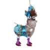 Blown Glass Donkey In A Blue Dress Ornament -Finest Christmas Decoration Blown Glass Donkey in a RBlue Dress Christmas Ornament 84034.1692981578