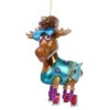 Blown Glass Moose In A Blue Dress Ornament -Finest Christmas Decoration Blown Glass Moose in a Blue Dress Christmas Ornament 50635.1692979226