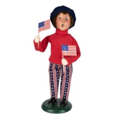 Byers' Choice - Patriotic Boy Caroler