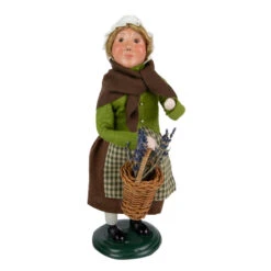 Byers' Choice - Pilgrim Girl With Basket Caroler