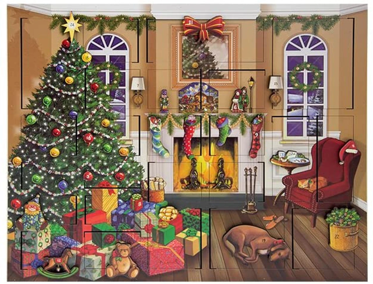 Byers' Choice Fireside Advent Calendar 3 Byers' Choice Fireside Advent Calendar