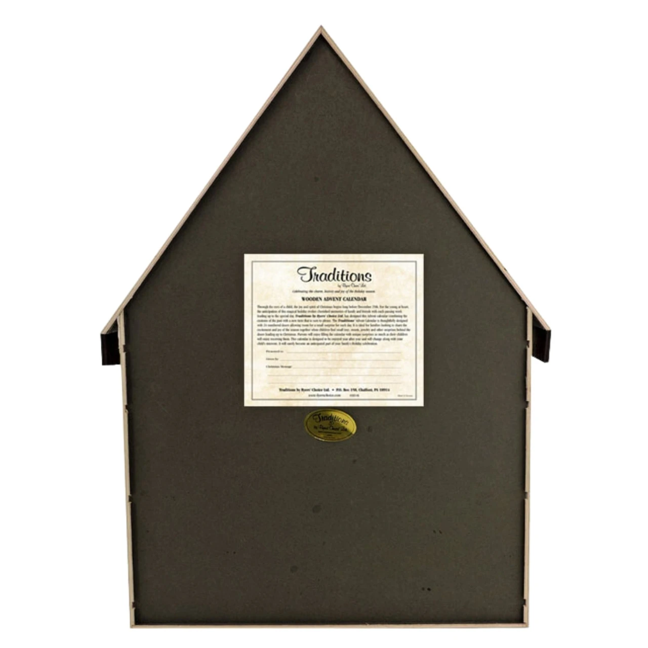 Byers' Choice Solid Wooden Christmas House Advent Calendar 5 Byers' Choice Solid Wooden Christmas House Advent Calendar - Image 3