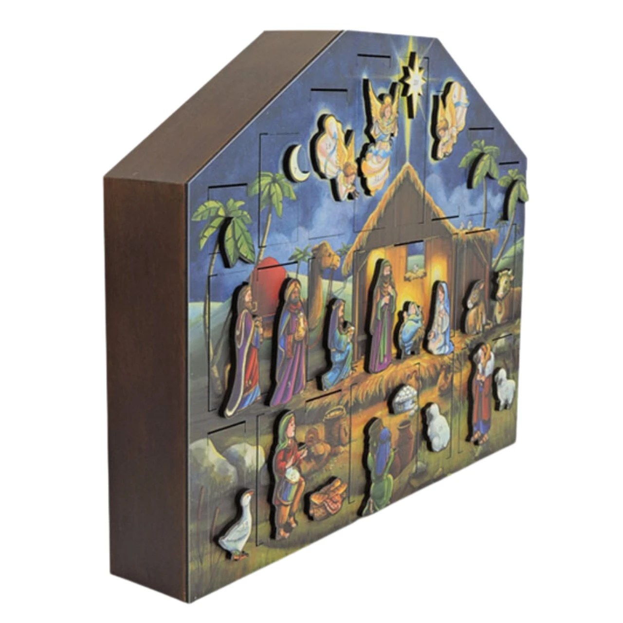Byers' Choice Wooden Nativity Advent Calendar 5 Byers' Choice Wooden Nativity Advent Calendar - Image 3