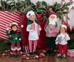 Byers' Choice - Elf With Candy Cane Caroler 11 Byers' Choice - Elf With Candy Cane Caroler -Finest Christmas Decoration Byers Choice baking and cooking 20223223 3223W 3606 3607 71526.1648486188