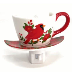 Cardinal Tea Cup Night Light 9 Cardinal Tea Cup Night Light -Finest Christmas Decoration Cardinal nightlight front 11372.1665491959