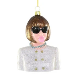 Cody Foster Glass Anna Wintour Bubble Ornament
