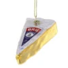 Cody Foster Glass Wedge Of Brie Ornament -Finest Christmas Decoration Cody Foster Brie Wedge Ornament 19793.1694449804