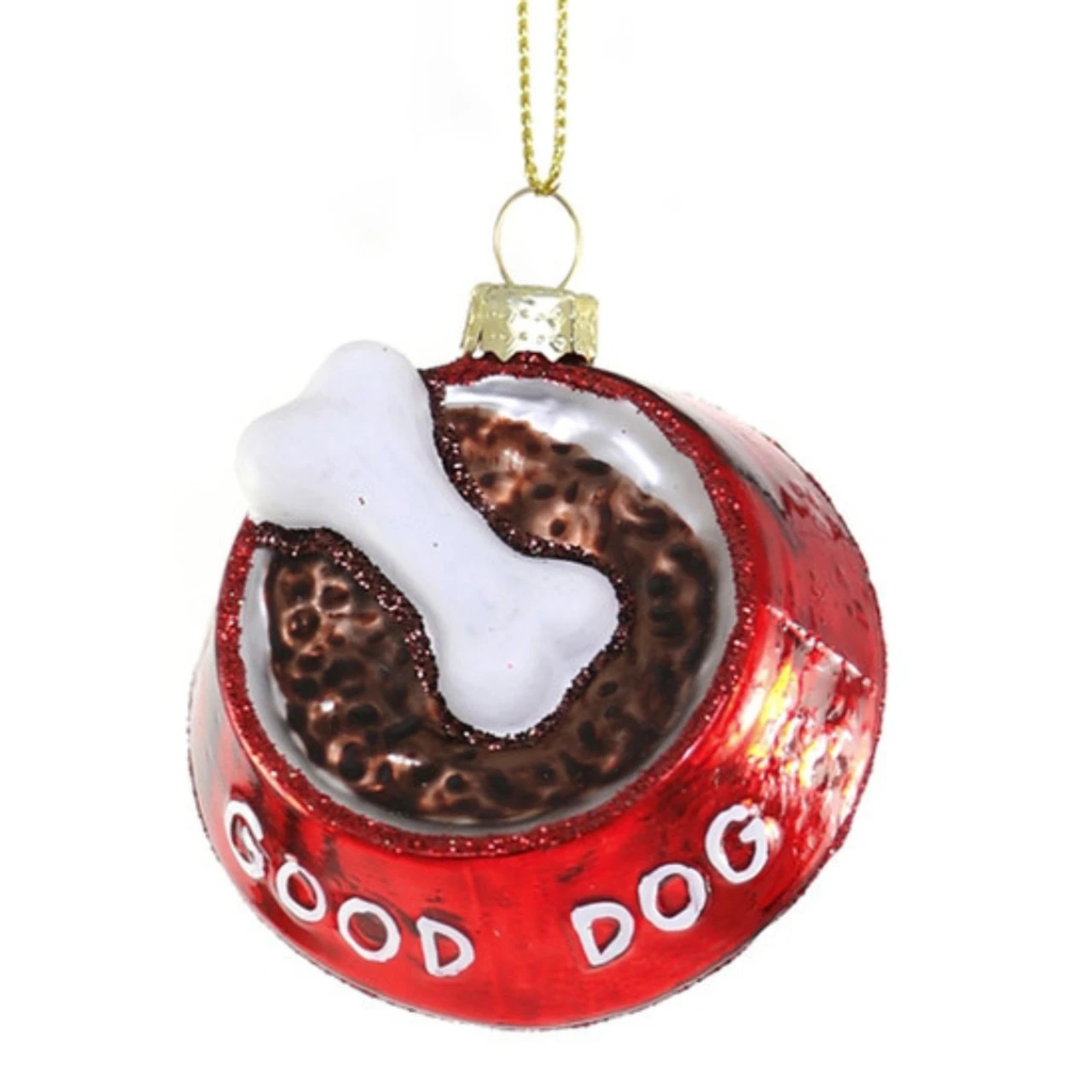 Cody Foster Glass Good Dog Food Bowl Ornament 3 Cody Foster Glass Good Dog Food Bowl Ornament