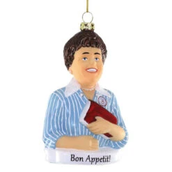 Cody Foster Glass Julia Child Ornament