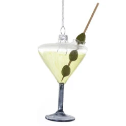Cody Foster Glass Martini Ornament