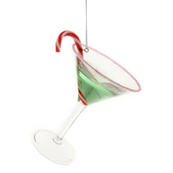 Cody Foster Glass Merry Merry Cocktail Ornament