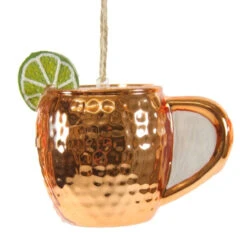 Cody Foster Moscow Mule Glass Ornament