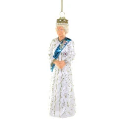 Cody Foster Queen Elizabeth II Platinum Jubilee Glass Ornament