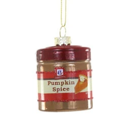 Cody Foster Glass Pumpkin Spice Ornament