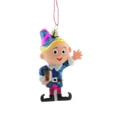 Cody Foster Glass Hermey Ornament