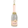 Cody Foster Silver Glittered Champagne Bottle Ornament -Finest Christmas Decoration Cody Foster Silver Glittered Chamagne Bottle Ornament 16326.1694024204
