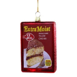 Cody Foster Glass Yellow Cake Mix Ornament