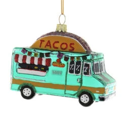 Cody Foster Glass Taco Truck Ornament