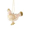 Cody Foster Paper Mache White Merriment Hen Ornament -Finest Christmas Decoration Cody Foster White Merriment Hen Ornament 22197.1694017340