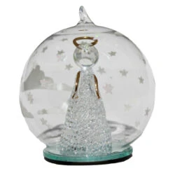 Color Changing LED Angel Blowing Horn Glass Globe -Finest Christmas Decoration Color Changing LED Angel Blowing Horn Glass Globe back 72197.1695760271