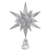 Silver Glitter Star Tree Topper -Finest Christmas Decoration D3347 preview.jpeg 52562.1530825662