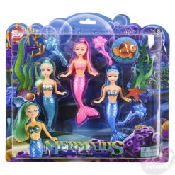 6" Mermaid Set 3 Pcs