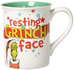 Department 56 Resting Grinch Face 16oz Mug